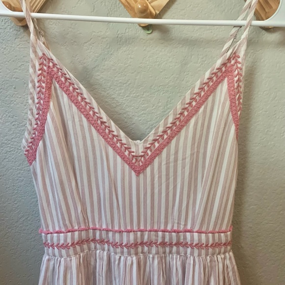 Japsa pink and white striped dress. X-Small. - Picture 3 of 4